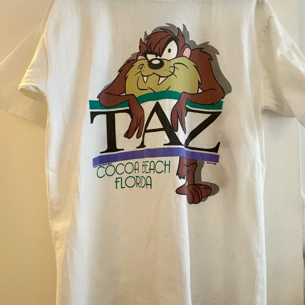 White Taz Graphic T-Shirt